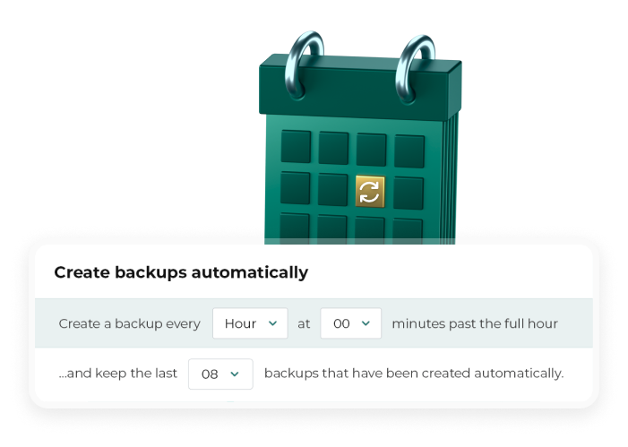 Schedule backup